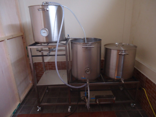 Equipo Cerveza Artesanal 50 Litros, Ollas Acero Inoxidable