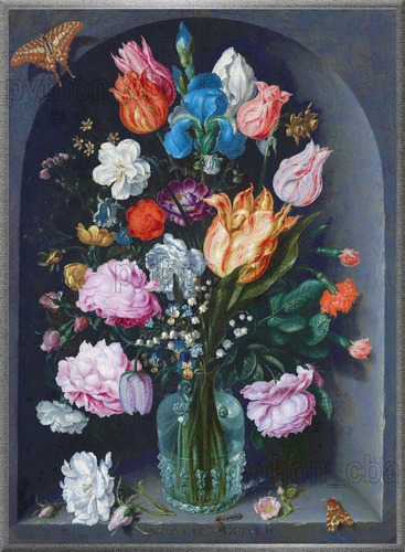 Cuadro Flores En Un Frasco De Vidrio - J. De Gheyn Ii - 1612