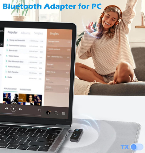 Receptor Bluetooth 5.4 Aux 3.5 Auto Coche Manos Libres