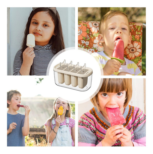 G Papsículas Que Fabrican Moldes Molde De Helado 4 Bandejas