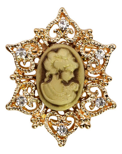 (s) For Broche De Camafeo Victoriano Vintage Con Flores De