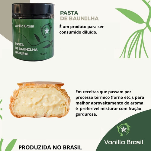 Pasta De Baunilha Natural Concentrada Vanilla Brasil 150 Ml