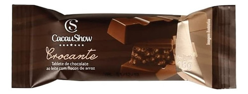 Kit 6 Tablete Crocante Chocolate Ao Leite Flocos De Arroz