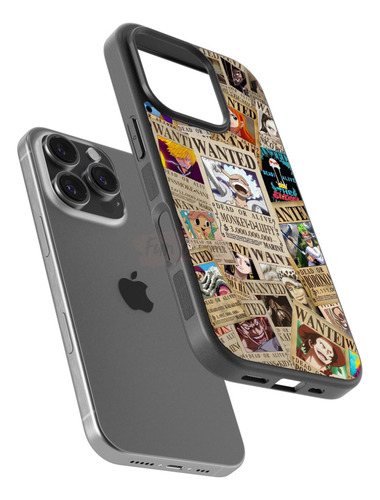 Funda One Piece Monkey D Luffy Zoro Nami Sanji Robin Chopper Negro Samsung Galaxy S23 Plus