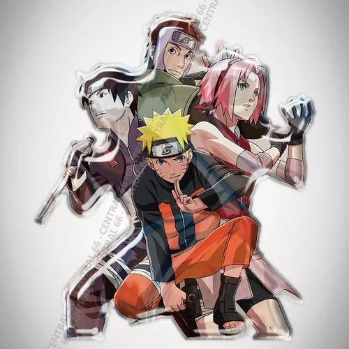 Adesivo Desenho Naruto Shippuden Equipe 7 Resinado