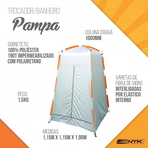 Cabine Provador Trocador Banheiro Para Camping Pampa Nautika