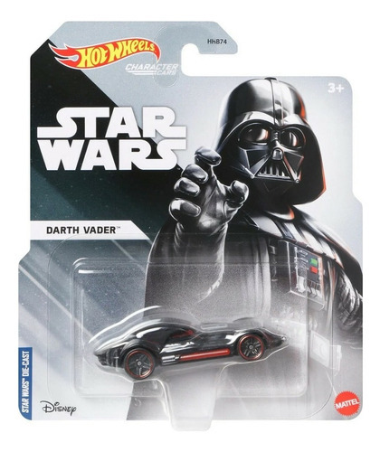 Hot Wheels Character Cars Star Wars Darth Vader Cor Preto