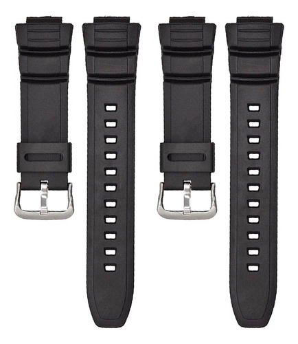 2 Correas Para Casio Ae2000 Ae-2000 Ae-2000w Ae-2000wd