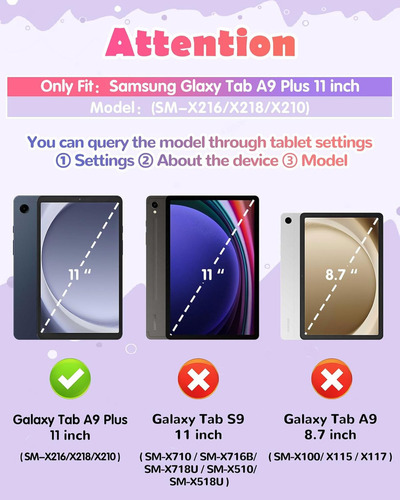 Funda Para Samsung Galaxy Tab A9 Plus De 11 Pulgadas 2023