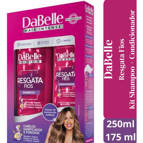 Dabelle Kit Resgata Fios Shampoo 250ml + Condicionador 175ml