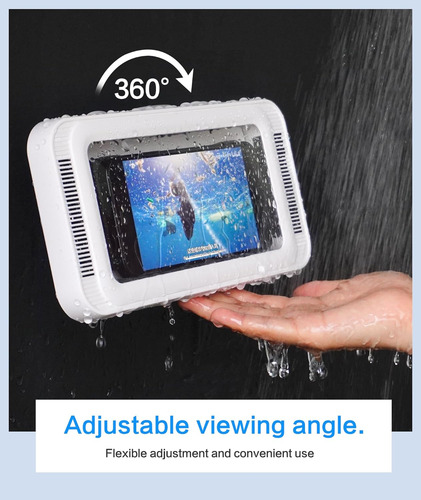 Soporte De Teléfono De Ducha Impermeable Con Rotación De 480
