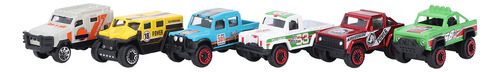 Set Alloy Cars De 6 Unidades, Simulación De Carreras De Alta