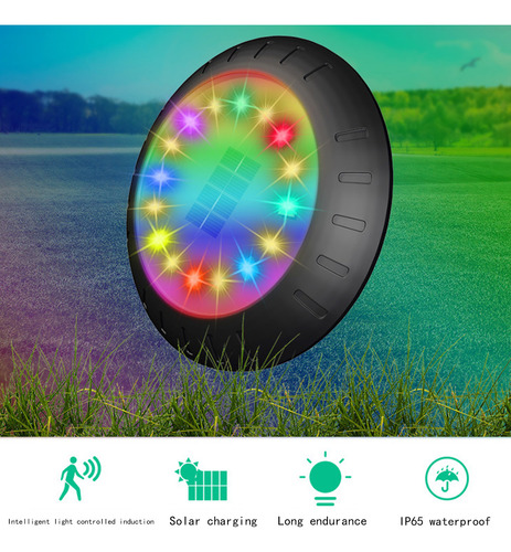 Luces De Suelo Para Exteriores Con 16 Led, Multicolor, Cambi