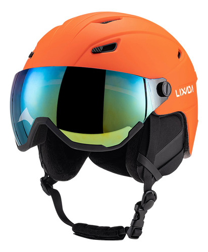 Casco De Seguridad Con Gafas Extraíbles, Visera, Snowboard P