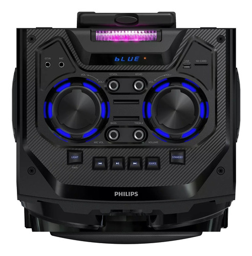 Alto-falante portátil Philips TAX3305 com bluetooth preto 220V