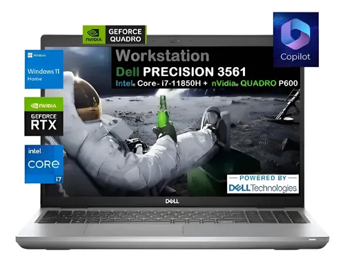 Dell Precision 3561 Core I7-11850h 32gb 512gb 15.6 Quadro 4g