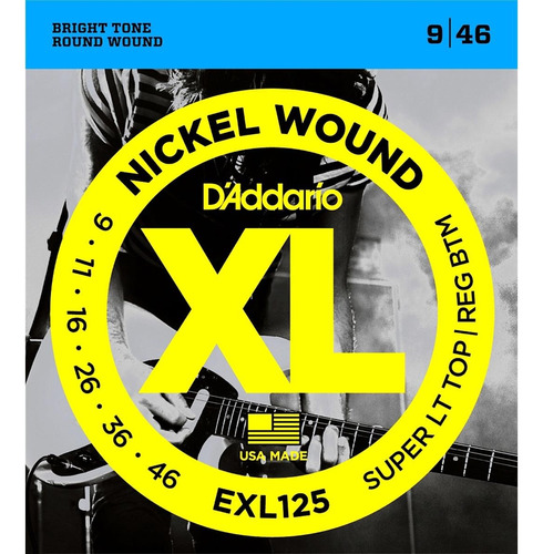 Encordadura D'addario P/guitarra Eléctrica Exl125