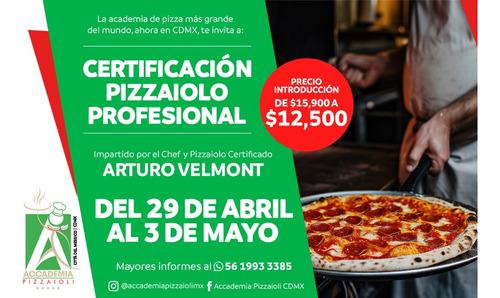 Curso Y Certificación De Pizza 