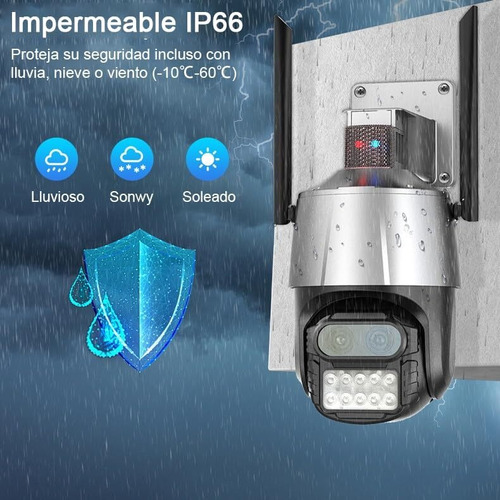 Cámara Ip Seguridad Wifi Doble Lente 4k De 8 Mp Y Zoom De 8x