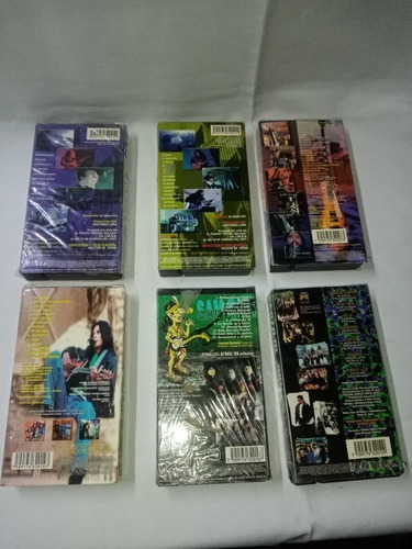 Lote De Vhs Originales Rock Nacional Liran Roll Banda Bostik (Usado)