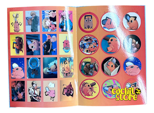 Mini Mega Libro Para Colorear Pochita Chainsaw Man