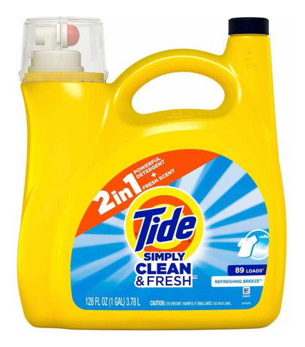 Detergente Liquido Ropa Tide Simply 3.78 Lt