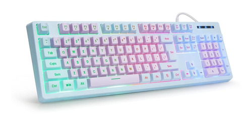 Teclado Para Juegos Con Cable Usb Con Retroiluminacin Led Ar