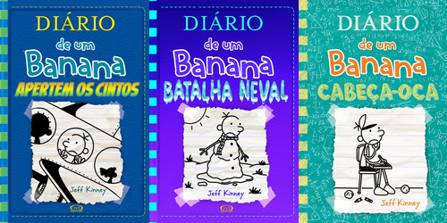 Diário De Um Banana Volumes 12 13 E 18 - Capa Dura