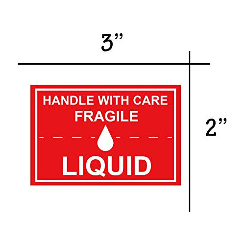 Fragile Handle With Care Warning Stickers 2x3 Inch Wa...