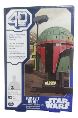Boba Fett Casco Rompecabezas 4d Build Spinmaster Star Wars