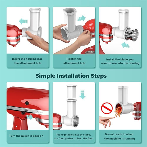 Acessórios Para Trituradora Slicer Para Batedeira Kitchenaid