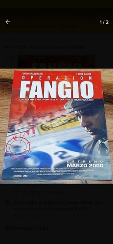 Postales De Fangio (x2) Y Mini Poster Película Fangio (Usado)
