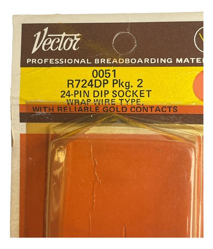 Vector R724dp 24-pin Dip Socket Connector Nos New Old St Ccg