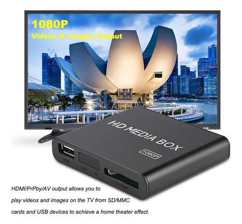 Reprodutor De Mídia De Alta Definição Full Hd Mini 1080p