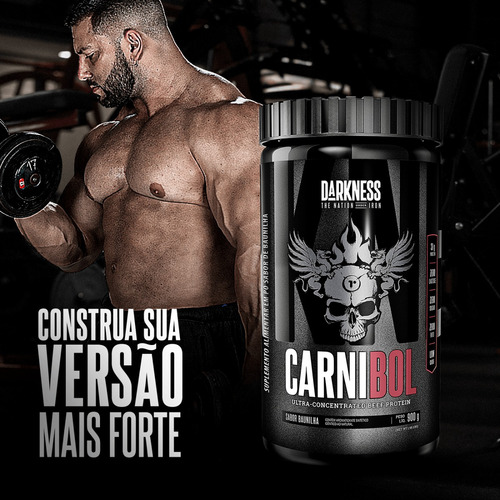 Suplemento Carnibol Proteína Caramelo Salgado 900g Darkness Caramelo Salgado
