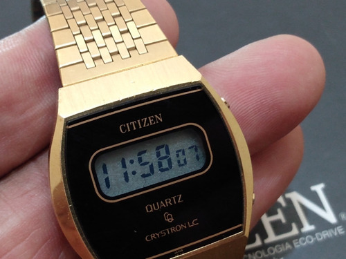 Citizen Crystron Lc Digital Antigo - Muito Novo