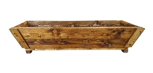 Imagen 4 de 7 de Maceta De Madera Tipo Jardinera De 80 Cm De Largo Color Roble
