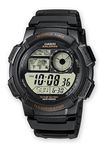 Reloj Casio Ae1000w1a - Led Cronometro Nuevo Caja Original