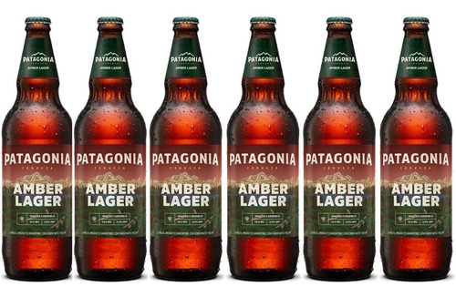 Cerveza Patagonia Amber Lager Porrón 710ml X6 Zetta Bebidas