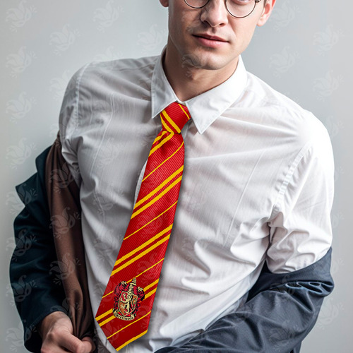 Corbata Gryffindor Hogwarts Harry Potter Disfraz Color Rojo