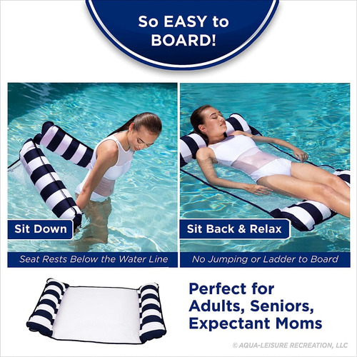 Aqua Original 4 En 1 Monterey Hammock Flotador De Piscina...