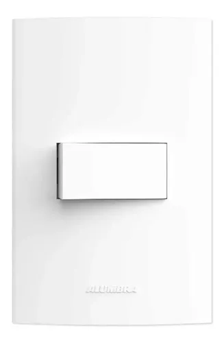 Interruptor Simples Alumbra Inova Pro 85033 Branco 4x2 Design Modular