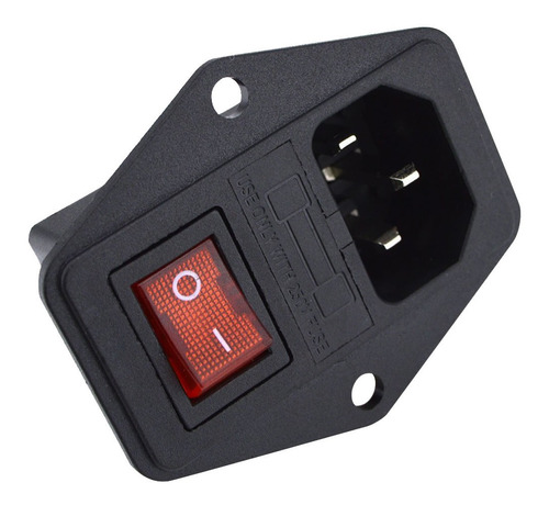 Zócalo Fuente Poder C14 Porta Fusible Interruptor [ Max ]