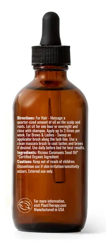 Aceite De Ricino Plant Therapy Usda, Orgánico, Prensado En F