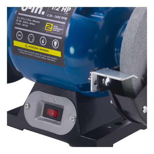 Imagen 3 de 3 de Esmeril de banco Elite EB7056 de 60 Hz azul 375 W 110 V Llaves