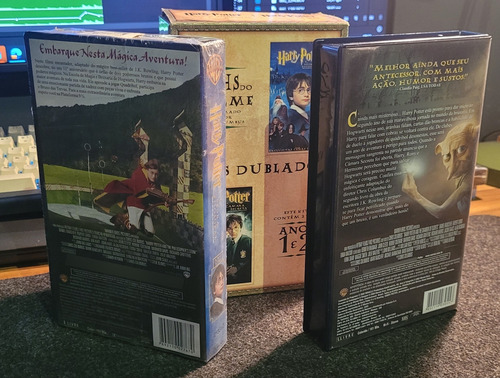 Box Vhs Harry Potter 1 E 2 Dublado, Vhs Lacrado (Usado)