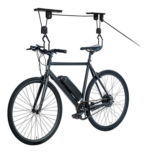 Soporte De Techo Para Bicicletas Unior Roldanas Y Freno Color Negro