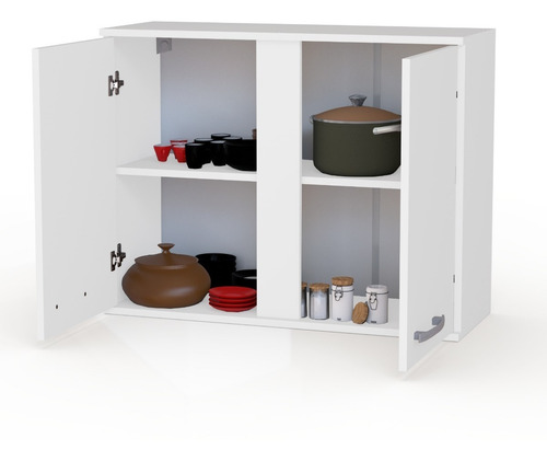Imagen 3 de 5 de Mueble Alacena Cocina 80 Cm Premium 2 Puertas 1 Estante