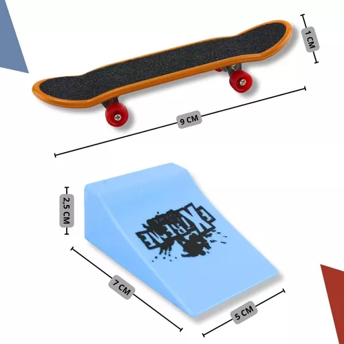 KIT 5UN Brinquedo Skate De Dedo Com Rampa Obstáculo X-Trick