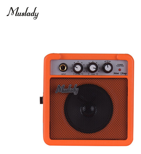 Mini Amplificador Muslady 5w Naranja Para Guitarra
